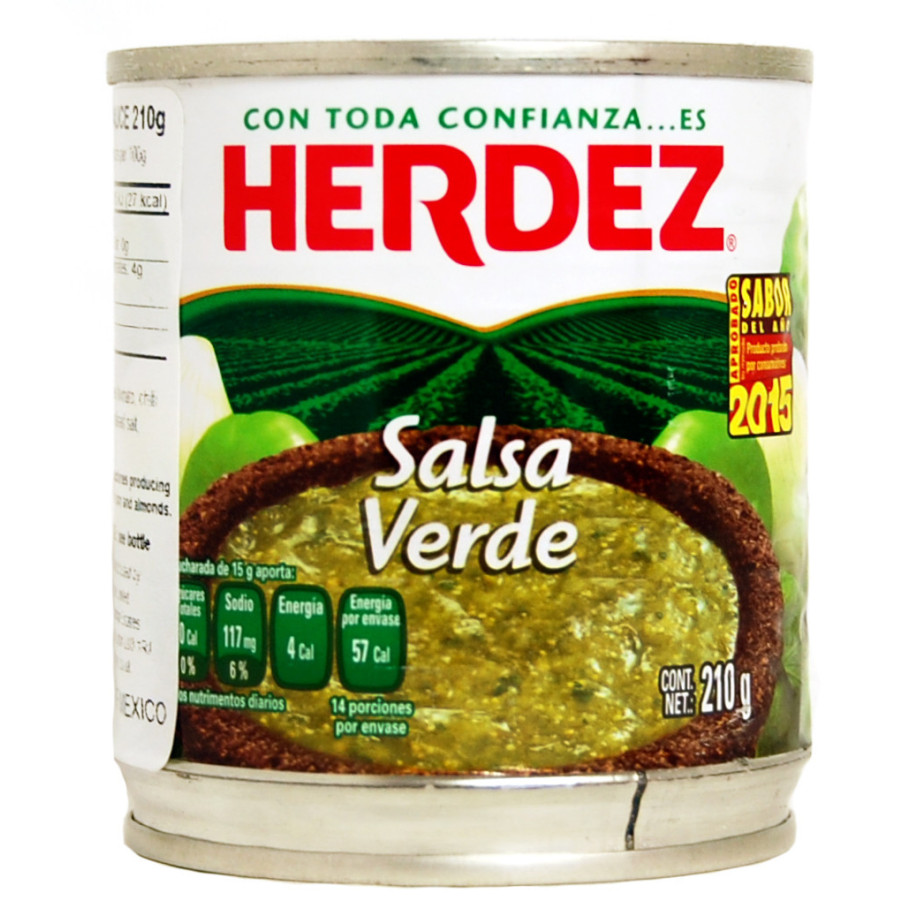 Herdez Salsa Verde 210g Mexican Salsa Verde Dip Sauce in Can Buy at